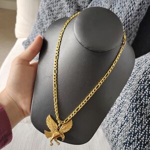 Gold Eagle Men Necklace